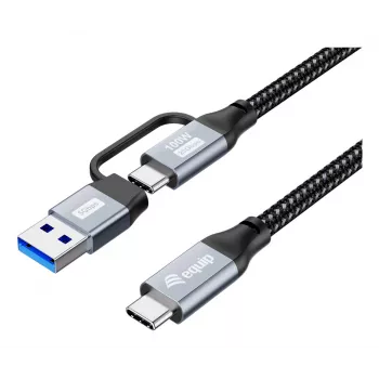 Equip 128433 USB kábel USB 3.2 Gen 2x2 3 m USB A/USB C USB C čierny