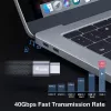 Equip 128410 USB kábel USB4 Gen 3x2 0,13 m USB C čierny