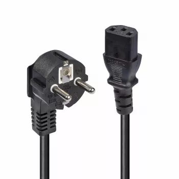 Lindy 3m Schuko 2-Pin konektor samec na IEC C13 napájací kábel, čierny, 3 m, CEE7/7, C13 konektor samica