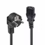 Lindy 3m Schuko 2-Pin konektor samec na IEC C13 napájací kábel, čierny, 3 m, CEE7/7, C13 konektor samica