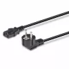 Lindy 3m Schuko 2-Pin konektor samec na IEC C13 napájací kábel, čierny, 3 m, CEE7/7, C13 konektor samica