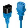 Lindy 1m IEC C13 predlžovací kábel, modrý