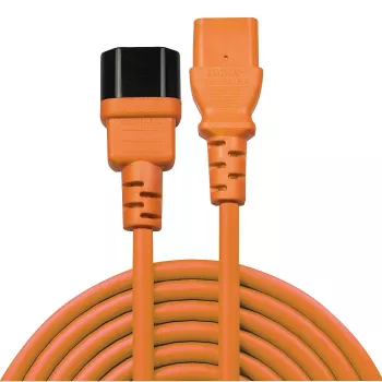 Lindy 1m IEC predlžovací kábel, oranžový