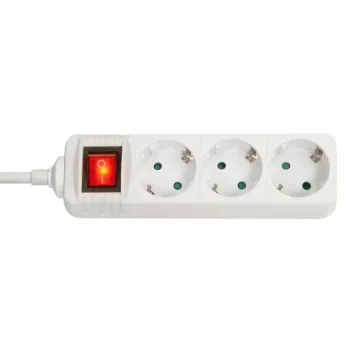 Lindy 73101 predlžovací kábel napájania 3 zásuvky interiérový biely
