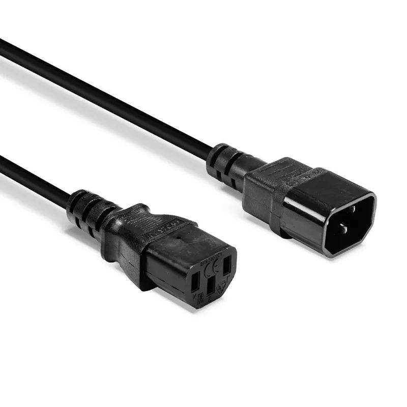 Lindy 0,5 m IEC predlžovací kábel, čierny