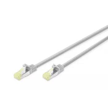 DIGITUS komponentne testovaný patch kábel - CAT6a - S/FTP - zalievaný - 5 m - sivý