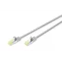 DIGITUS komponentne testovaný patch kábel - CAT6a - S/FTP - zalievaný - 5 m - sivý
