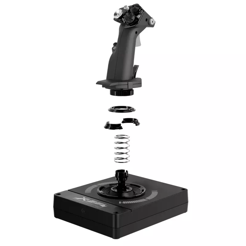 Logitech G X56 H.O.T.A.S. joystick a plynový pákový ovládač (Saitek Pro Flight X56 Rhino), drôtový USB, PC, čierny
