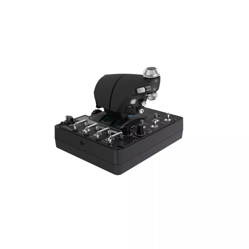 Logitech G X56 H.O.T.A.S. joystick a plynový pákový ovládač (Saitek Pro Flight X56 Rhino), drôtový USB, PC, čierny