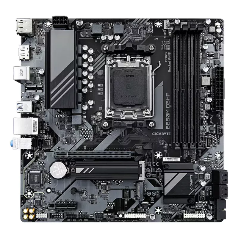 Základná doska GIGABYTE B650M D3HP, AMD AM5, Micro ATX