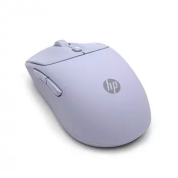 HP 400 tichá fialová bezdrôtová myš, obojručná, RF Wireless + Bluetooth, 6000 DPI, fialová
