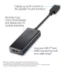 HP 1WC36AA adaptér USB-C na HDMI 2.0, USB-C samec na HDMI samica, čierny