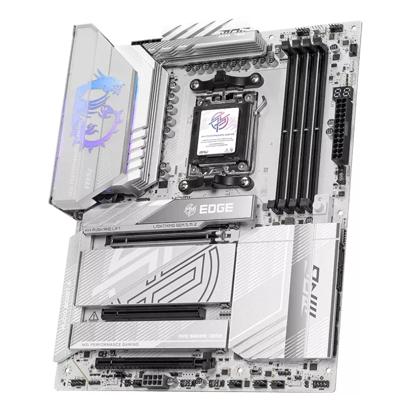 Základná doska MSI MPG X870E EDGE TI WIFI, AMD X870E čipset, socket AM5, ATX, DDR5, 4×DIMM, Wi‑Fi 7, 5Gb LAN, 4×M.2