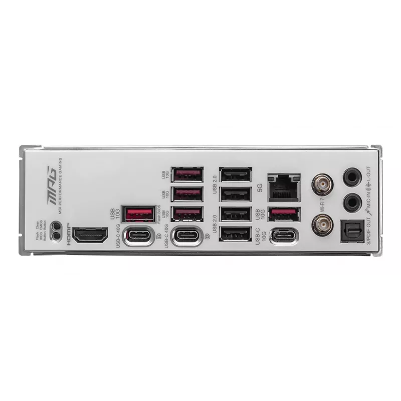 Základná doska MSI MPG X870E EDGE TI WIFI, AMD X870E čipset, socket AM5, ATX, DDR5, 4×DIMM, Wi‑Fi 7, 5Gb LAN, 4×M.2