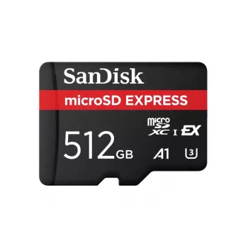 WESTERN DIGITAL Express microSD karta 256 GB – až do 880 MB/s rýchlosť čítania, až do 650 MB/s rýchlosť zápisu, 210 MB/s trvalá rýchlosť zápisu, U3, C10