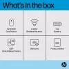 HP Z3700 Dual Silver myš, obojručná, RF Wireless + Bluetooth, strieborná