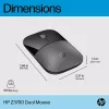 HP Z3700 Dual Silver myš, obojručná, RF Wireless + Bluetooth, strieborná