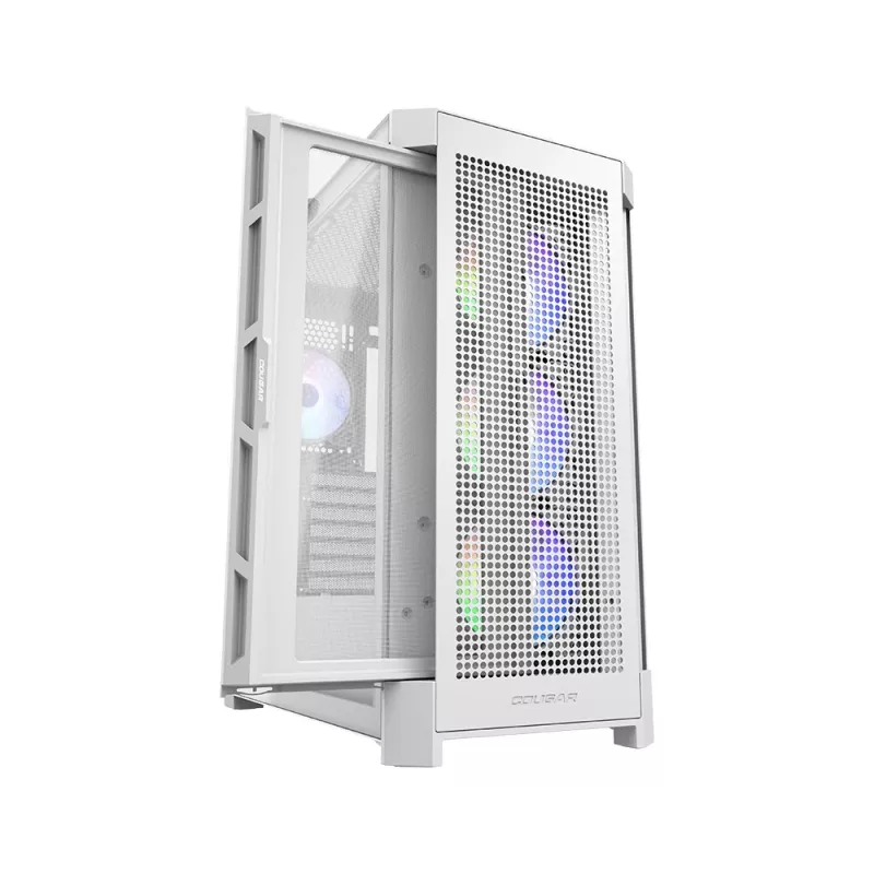 COUGAR Midi-Tower skriňa Duoface Pro ARGB, biela, Midi-Tower, PC, biela, ATX, EATX, micro ATX, Mini-ITX, SSI CEB, kov, nylon, tvrdené sklo, Multi