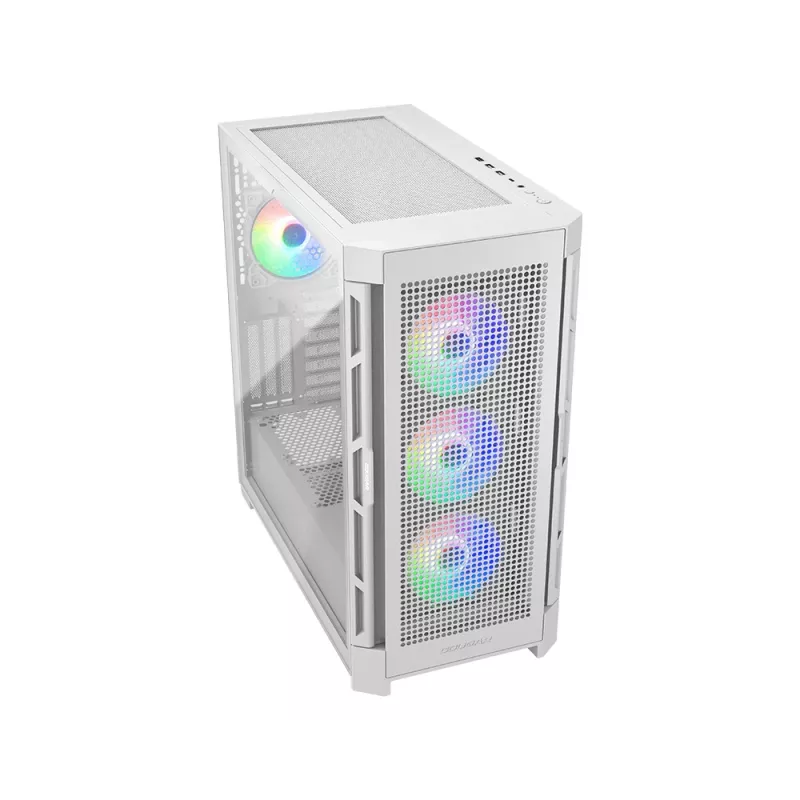 COUGAR Midi-Tower skriňa Duoface Pro ARGB, biela, Midi-Tower, PC, biela, ATX, EATX, micro ATX, Mini-ITX, SSI CEB, kov, nylon, tvrdené sklo, Multi
