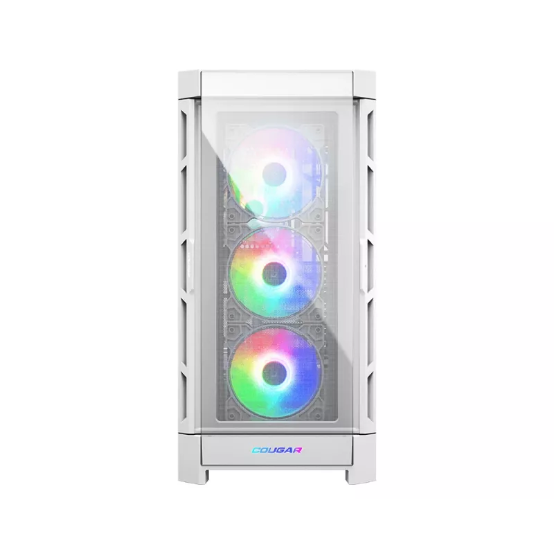 COUGAR Midi-Tower skriňa Duoface Pro ARGB, biela, Midi-Tower, PC, biela, ATX, EATX, micro ATX, Mini-ITX, SSI CEB, kov, nylon, tvrdené sklo, Multi