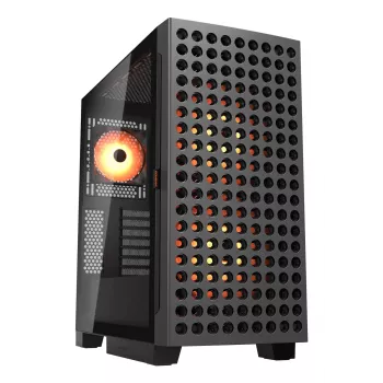 COUGAR Midi-Tower skriňa, Airface ECO, ARGB, čierna
