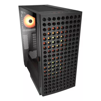 COUGAR Midi-Tower skriňa, Airface ECO, ARGB, čierna