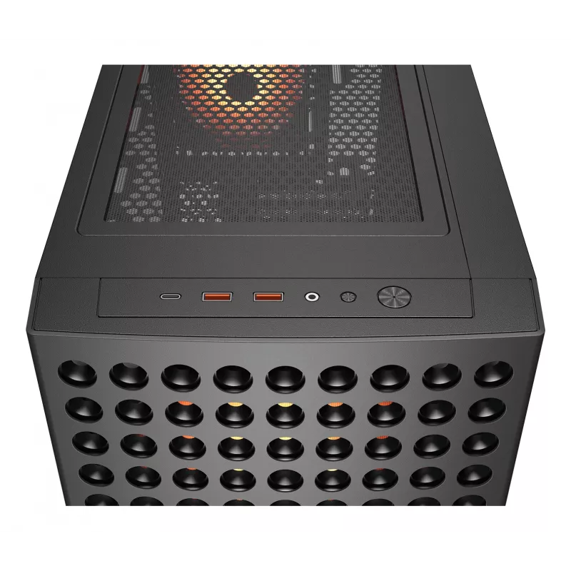 COUGAR Midi-Tower skriňa, Airface ECO, ARGB, čierna
