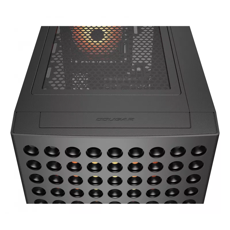 COUGAR Midi-Tower skriňa, Airface ECO, ARGB, čierna