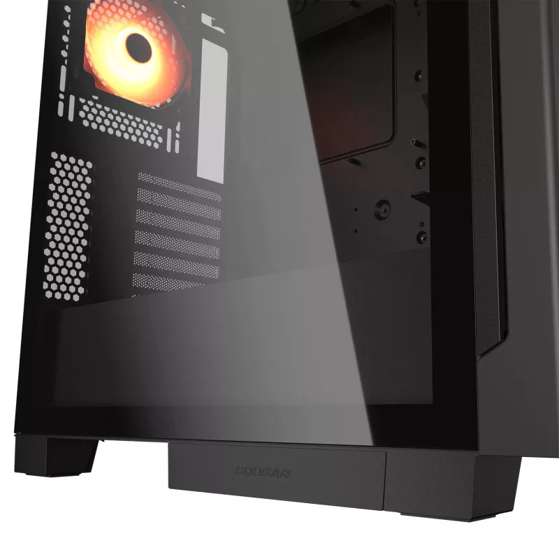 COUGAR Midi-Tower skriňa, Airface ECO, ARGB, čierna