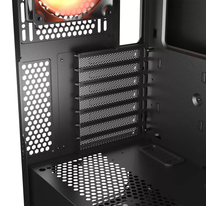 COUGAR Midi-Tower skriňa, Airface ECO, ARGB, čierna