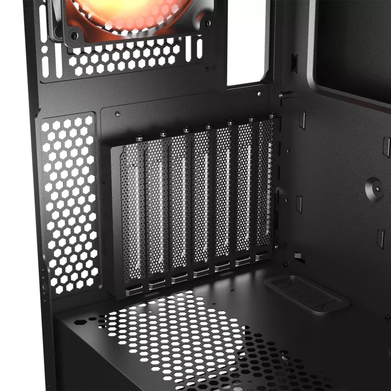 COUGAR Midi-Tower skriňa, Airface ECO, ARGB, čierna