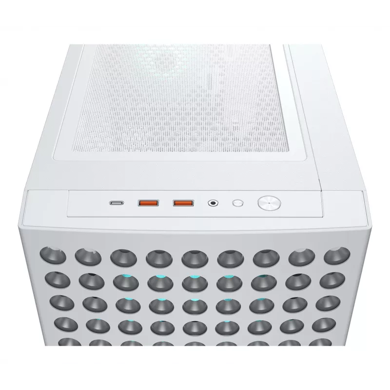 COUGAR Midi-Tower skriňa, Airface ECO, ARGB, biela