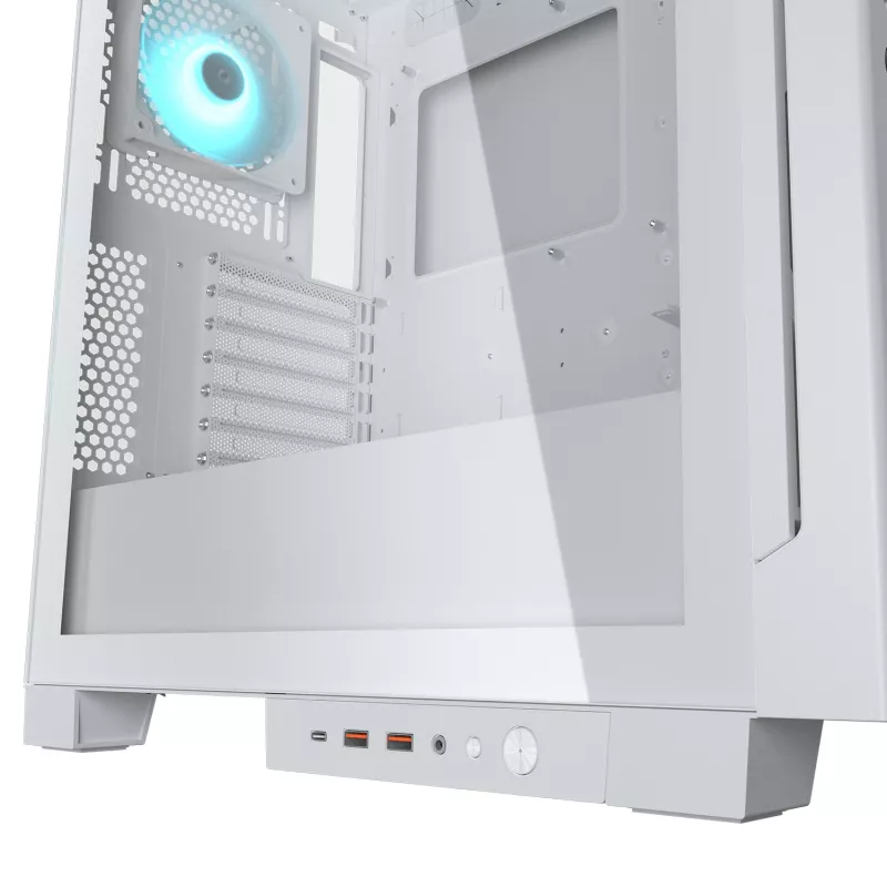 COUGAR Midi-Tower skriňa, Airface ECO, ARGB, biela