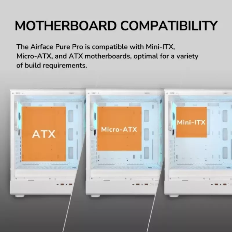 COUGAR Midi-Tower skriňa Airface Pure PRO, ARGB, čierna