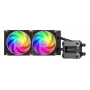 COUGAR CPU vodné chladenie Poseidon Ultra 240, ARGB, čierna, All-in-One kvapalinový chladič, 12 cm, 500 RPM, 2200 RPM, čierna
