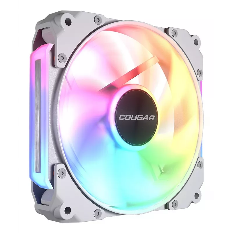 COUGAR skriňový ventilátor Apolar 120 ARGB, biely (balenie 3 ks), ventilátor, 12 cm, biely