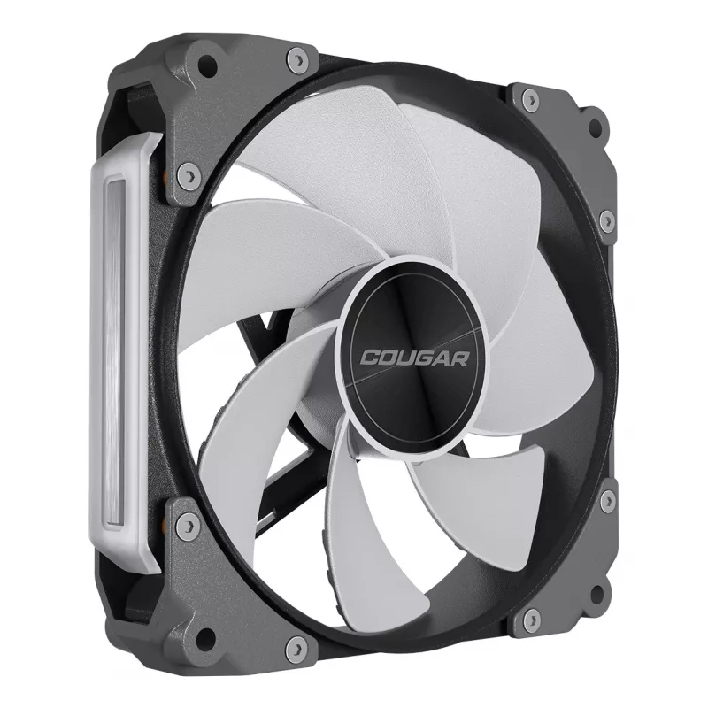 Ventilátor do skrinky COUGAR Apolar 120 ARGB Reverse Blade CF-ARB12HB-RGB, 120 x 120 x 28 mm, 37,1 dB, čierny