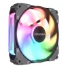Ventilátor do skrinky COUGAR Apolar 120 ARGB Reverse Blade CF-ARB12HB-RGB, 120 x 120 x 28 mm, 37,1 dB, čierny
