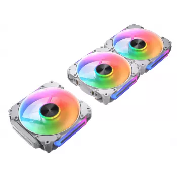 COUGAR skriňový ventilátor Apolar 120 ARGB, Reverse Blade, biela (balenie 3 ks)