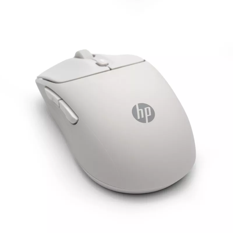HP 400 tichá bezdrôtová myš Maple, pre obe ruky, RF Wireless + Bluetooth, 6000 DPI, béžová
