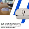 HP 400 tichá bezdrôtová myš Maple, pre obe ruky, RF Wireless + Bluetooth, 6000 DPI, béžová