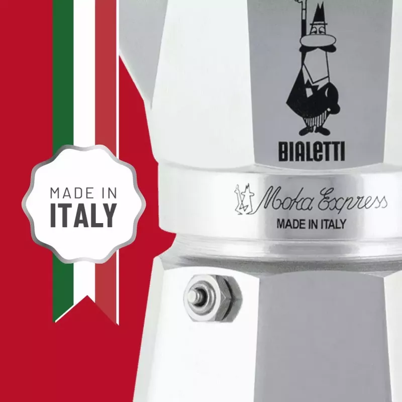 Kávovar Moka pot BIALETTI Moka Express hliník 2 šálky (100 ml) čierny