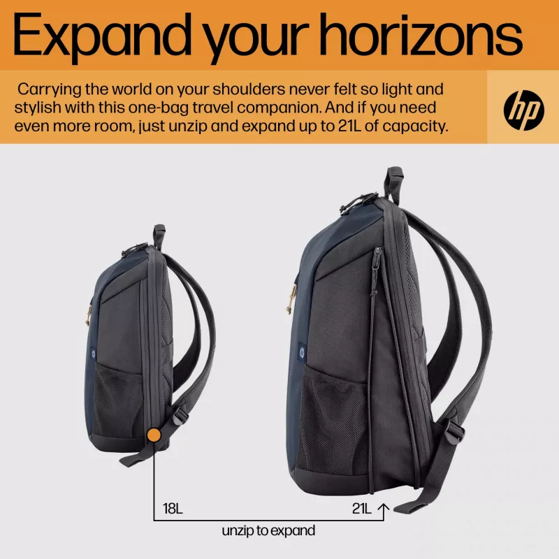 HP Travel 18 litrov 15.6 Iron Sivý batoh na notebook