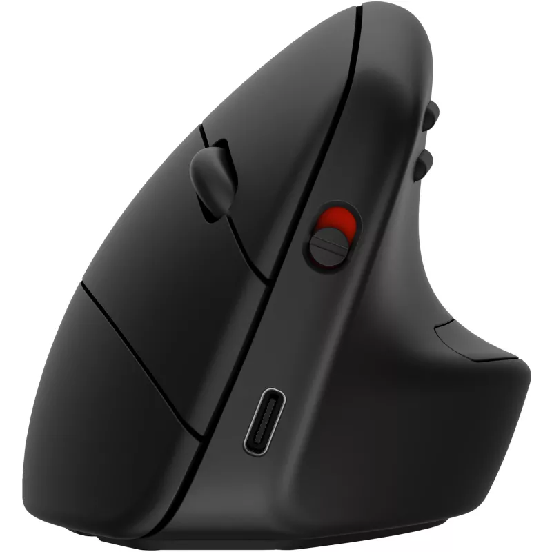 HP 920 Ergonomická bezdrôtová myš, pre pravákov, vertikálny dizajn, Bluetooth + USB Type-A, 4000 DPI, Čierna