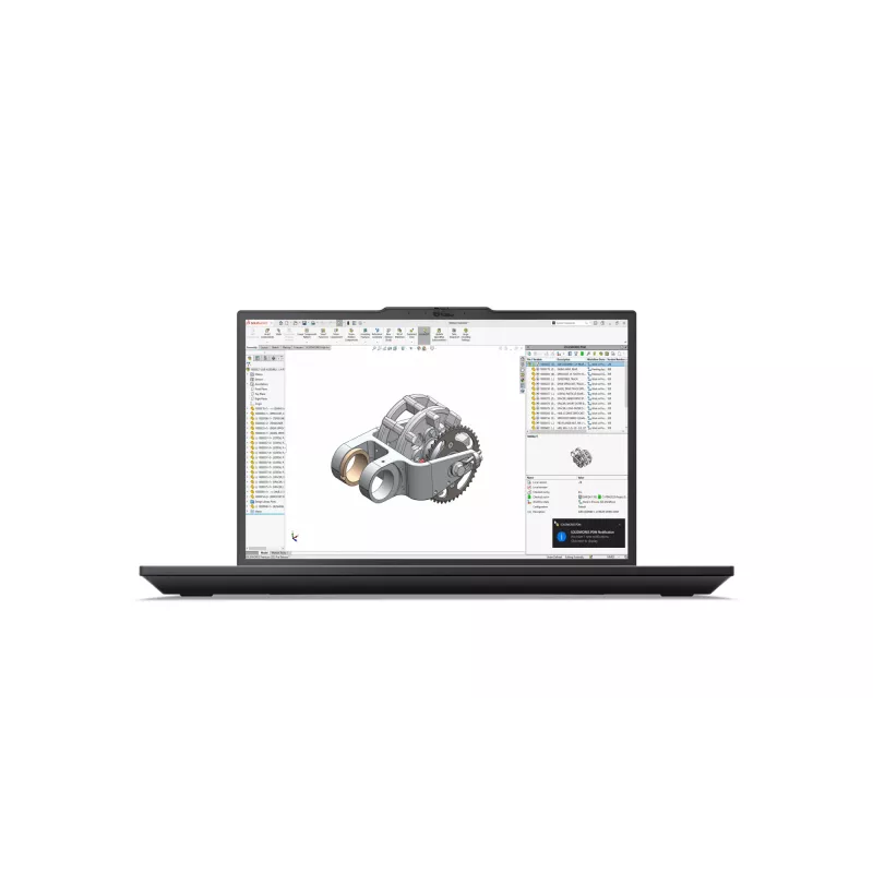 Lenovo ThinkPad P16v Gen 3 (Intel) Intel Core Ultra 7 255H Mobilná pracovná stanica 40,6 cm (16 inch) WUXGA 32 GB DDR5-SDRAM 1 TB SSD NVIDIA RTX PRO 2000 Blackwell Wi-Fi 7 (802.11be) Windows 11 Pro Nemecky Čierna