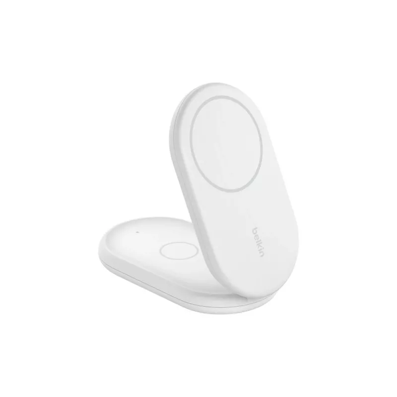 BELKIN Boostcharge Qi2 15w Magnetický 2v1 stojan – Biela
