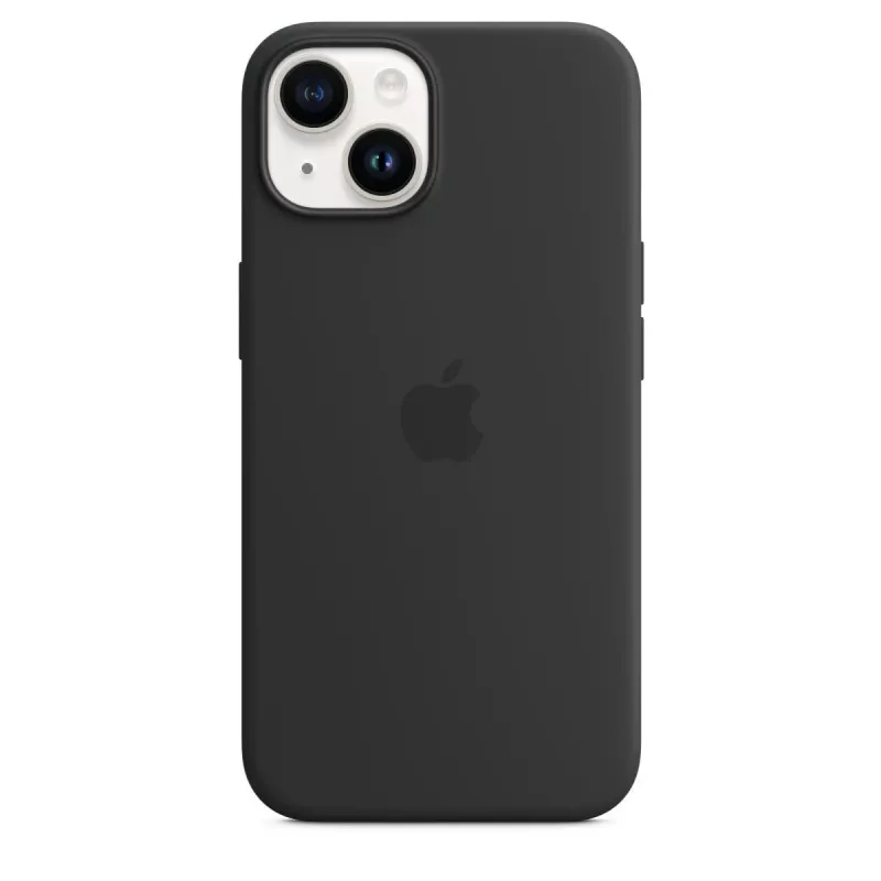 Puzdro Apple iPhone 14 Silikon Case s MagSafe Mitternacht