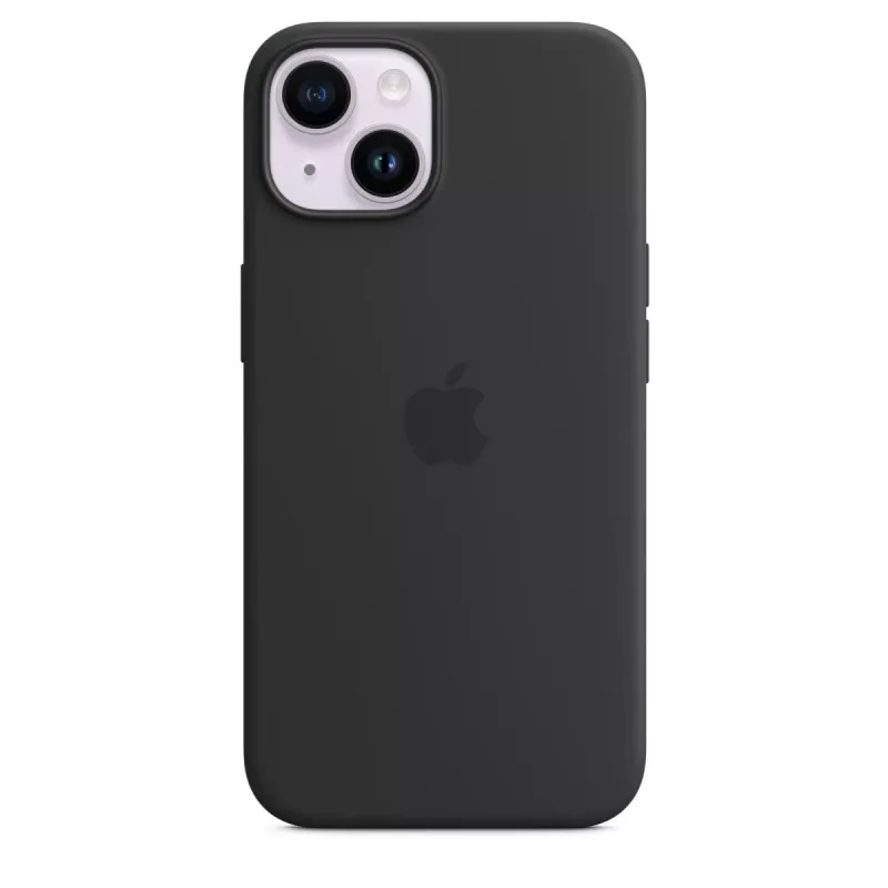 Puzdro Apple iPhone 14 Silikon Case s MagSafe Mitternacht