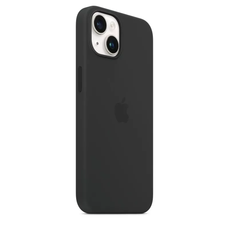 Puzdro Apple iPhone 14 Silikon Case s MagSafe Mitternacht