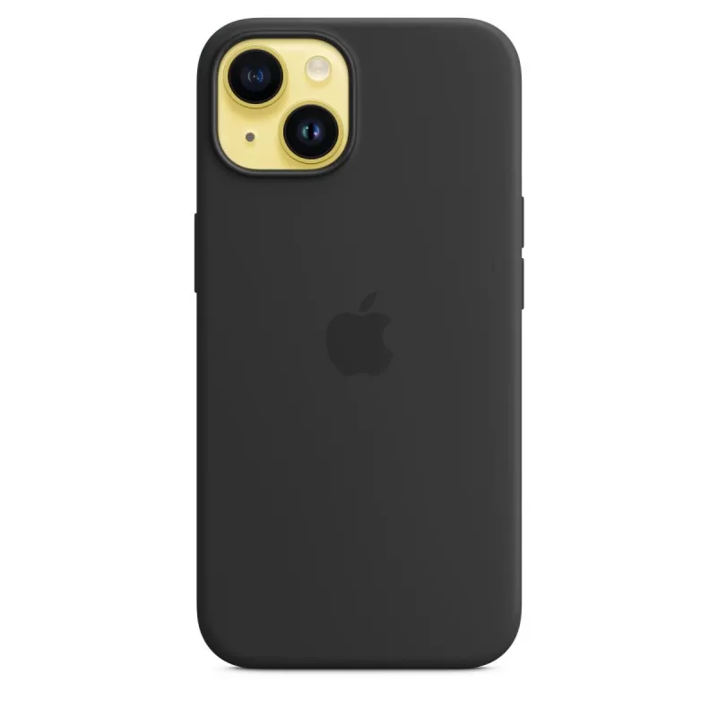 Puzdro Apple iPhone 14 Silikon Case s MagSafe Mitternacht